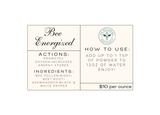 Bee Energized Powder Supplement