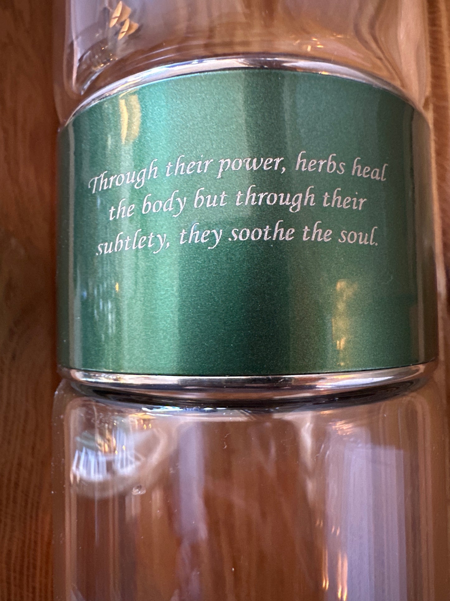 Tea Infuser Bottle “The Wellspring Natural Living”