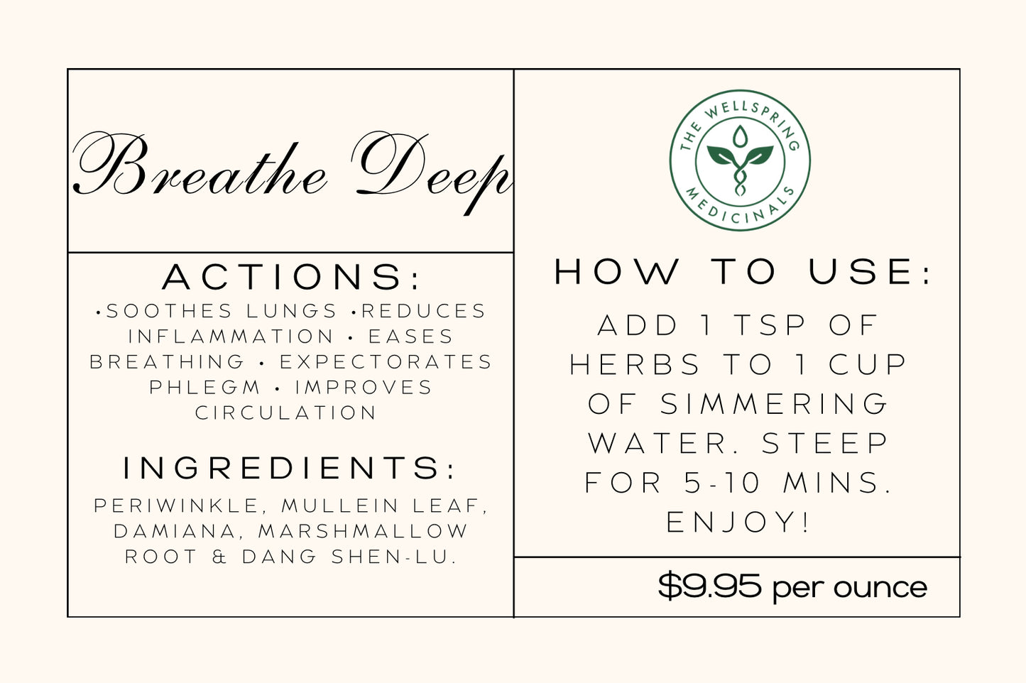Breathe Deeply Lung Soothing Tea Blend