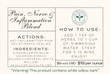 Pain, Nerve and inflammation blend (contains willow)