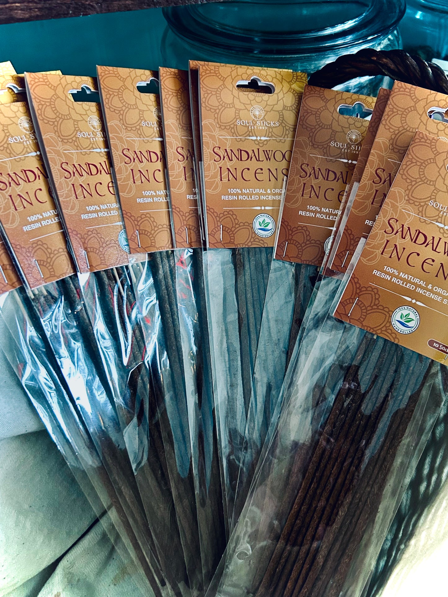 Sandalwood Powder Rolled Incense (10 sticks per box)