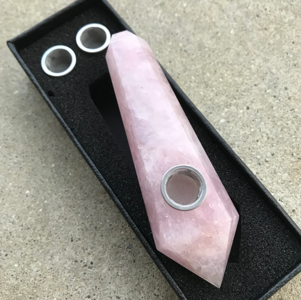 Rose Quartz Pipe