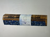Lapis Lazul Elements Wooden Coffin Box