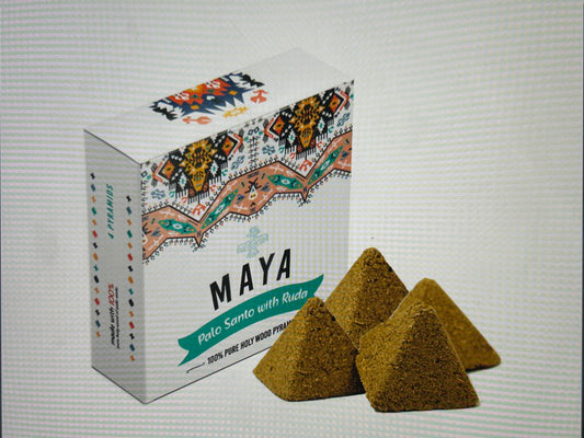 “Maya” Palo Santo w/ Ruda Rue Incense Pyramids
