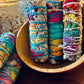 Rainbow floral chakra sage sticks