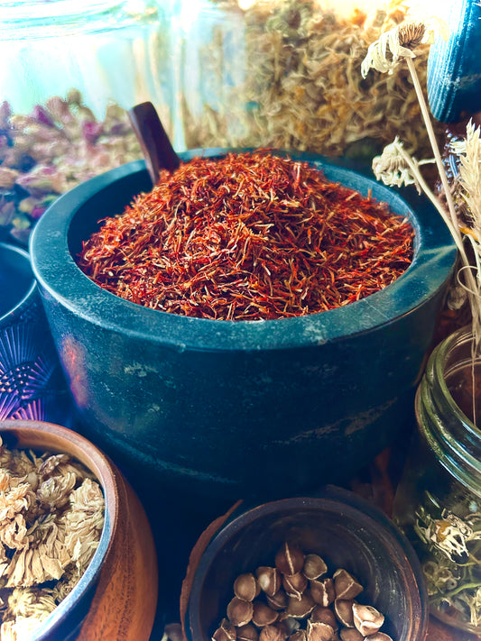 Safflower Petals Whole (Carthamus tinctorius)