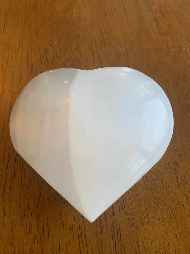 Selenite Heart (large)